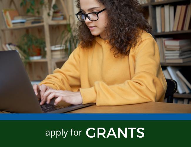 click here to learn more about applying for grants